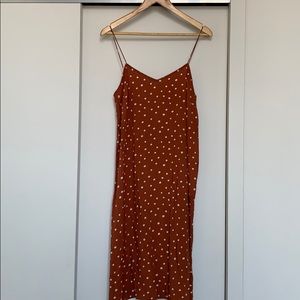 Madewell Midi Polka Dot Slip Dress